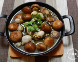 簡単♪牡蠣のアヒージョバジル風味作り方7写真