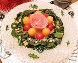 生ハムの薔薇で彩り☆リースサラダ作り方4写真