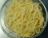 タラコと昆布茶の旨旨スパゲッティ作り方1写真