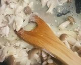 鶏ささみとしめじのクリームパスタ作り方5写真