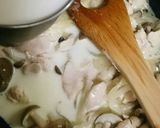 鶏ささみとしめじのクリームパスタ作り方6写真