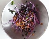 レッドキャベツスプラウトと納豆のパスタ作り方4写真