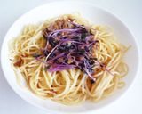 レッドキャベツスプラウトと納豆のパスタ作り方5写真