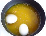 黄金の煮玉子　ターメリックエッグ作り方2写真