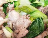鶏もも肉と青梗菜のクリーム煮❁*+作り方4写真
