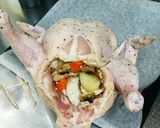 簡単旨さ爆発野菜具沢山ジューC丸鶏チキン作り方13写真