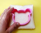 【食パン用抜き型セット】クマチョコサンド作り方2写真
