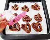 【3Dクッキー】ココアハート絞りクッキー作り方11写真
