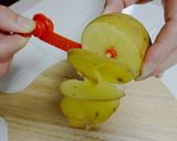 くるりんカッター】トルネードポテトチョコ作り方3写真