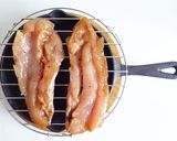 スキレットで鶏ささみ燻製　スモークチキン作り方5写真