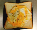 卵と棒棒鶏のホットサンド☆作り方3写真
