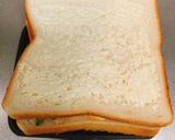 卵と棒棒鶏のホットサンド☆作り方7写真