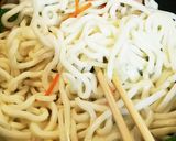 簡単☆めんつゆで☆焼うどん作り方2写真