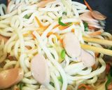 簡単☆めんつゆで☆焼うどん作り方3写真