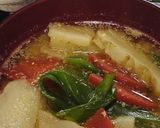 ほかほか～☆キクイモのごま味噌汁作り方5写真