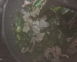 ねぎの青いとこと牛肉のしょうゆ煮作り方5写真