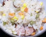 スモークの香りが素敵☆ソーセージピラフ作り方10写真