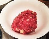ラムのミンチ マッシュルーム肉詰め作り方2写真