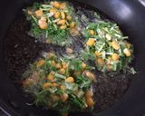 コーン缶と水菜の揚げ焼き作り方3写真
