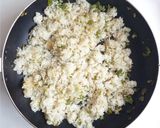卵の白身で　かに淡雪あんかけ炒飯作り方3写真
