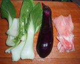 青梗菜とナスの簡単5分中華作り方1写真
