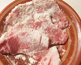 10分で♩トンカツ肉とエリンギの炒め作り方1写真