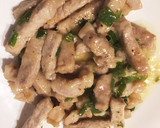 10分で♩トンカツ肉とエリンギの炒め作り方5写真