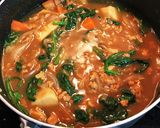 里芋とほうれん草の冬野菜カレー作り方6写真