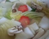 お雑煮❤お味噌汁におもち入れちゃお♪作り方3写真