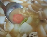 お雑煮❤お味噌汁におもち入れちゃお♪作り方4写真