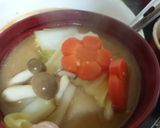 お雑煮❤お味噌汁におもち入れちゃお♪作り方7写真