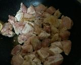 簡単♡菜花と鶏肉のガリバタ醤油炒め作り方5写真