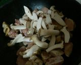 簡単♡菜花と鶏肉のガリバタ醤油炒め作り方6写真