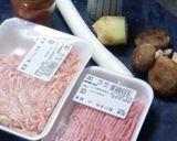 美味しい蓮根の挟み焼き：鶏豚椎茸の詰め物作り方4写真
