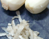 美味しい蓮根の挟み焼き：鶏豚椎茸の詰め物作り方1写真
