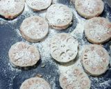 美味しい蓮根の挟み焼き：鶏豚椎茸の詰め物作り方12写真