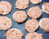 美味しい蓮根の挟み焼き：鶏豚椎茸の詰め物作り方10写真
