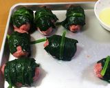 キノコとトマトソースのロールキャベツ作り方6写真