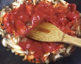 キノコとトマトソースのロールキャベツ作り方9写真