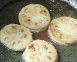 美味しい蓮根の挟み焼き：鶏豚椎茸の詰め物作り方18写真