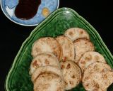 美味しい蓮根の挟み焼き：鶏豚椎茸の詰め物作り方20写真