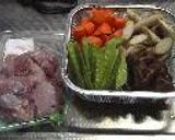 鶏肉とごぼうの煮物作り方1写真