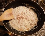 スモークサーモンと蕎麦のクリームパスタ作り方6写真