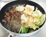 フライパンで簡単！牛こまdeすき焼きご飯作り方4写真