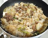 フライパンで簡単！牛こまdeすき焼きご飯作り方6写真