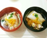覚書！お正月。鶏すまし仕立てのお雑煮作り方8写真