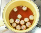 簡単和食。スナップエンドウと手鞠麩煮作り方2写真