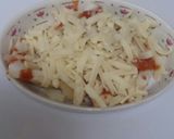 簡単☆揚げたお餅で♪キムチチーズ焼き作り方5写真