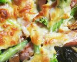 お正月にも！なめ茸&海苔 和風餅ピザ作り方5写真