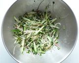 茗荷きゅうりブロッコリースプラウトサラダ作り方4写真